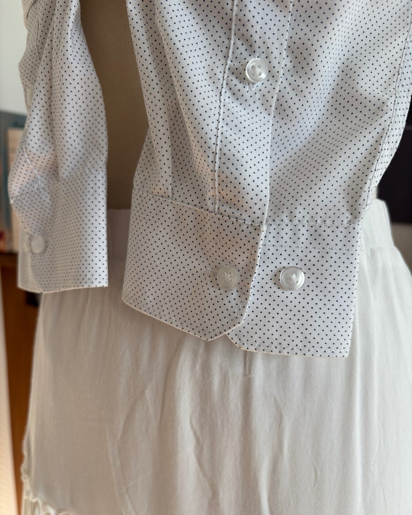 le Top Chemise White Polka