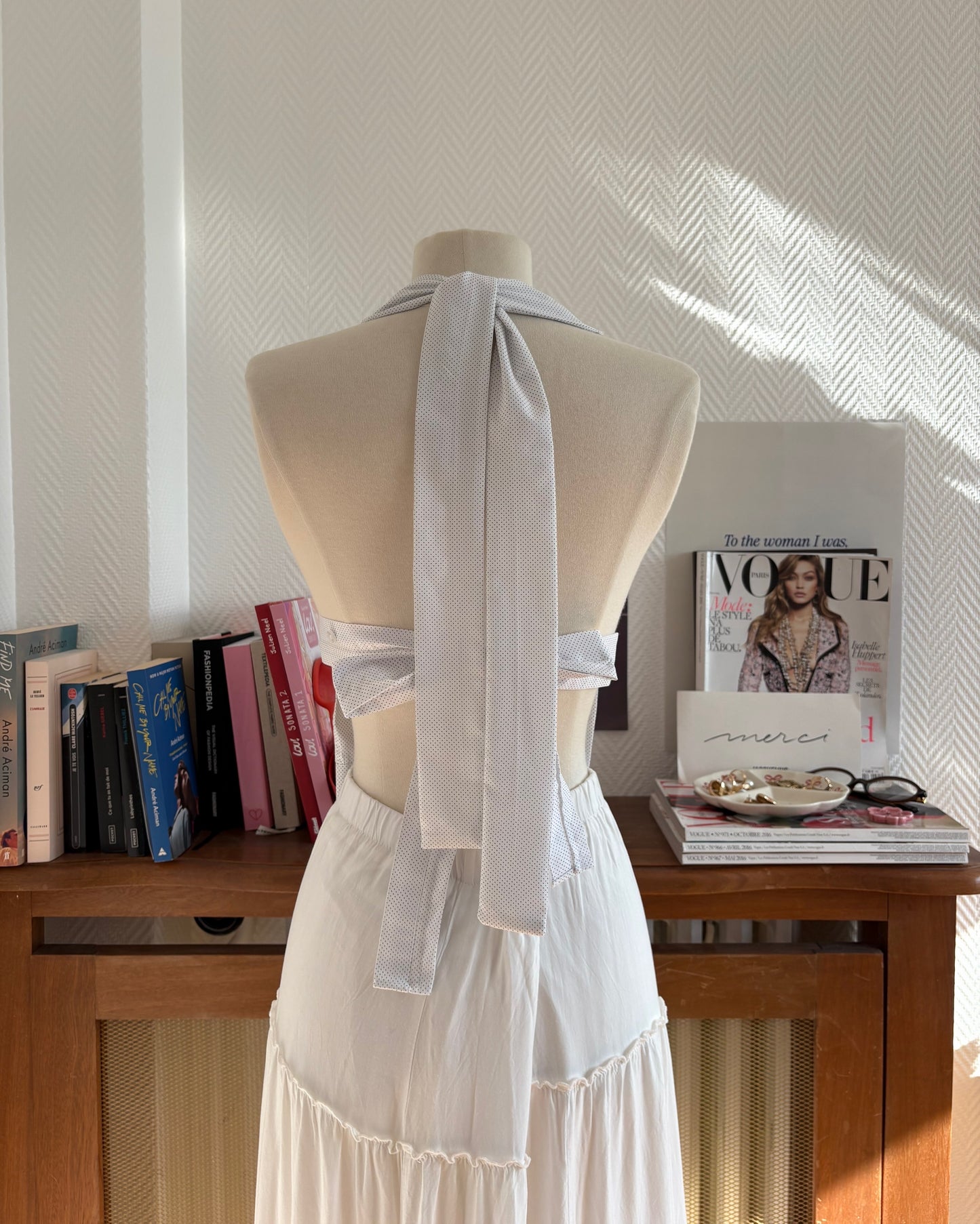 le Top Chemise White Polka