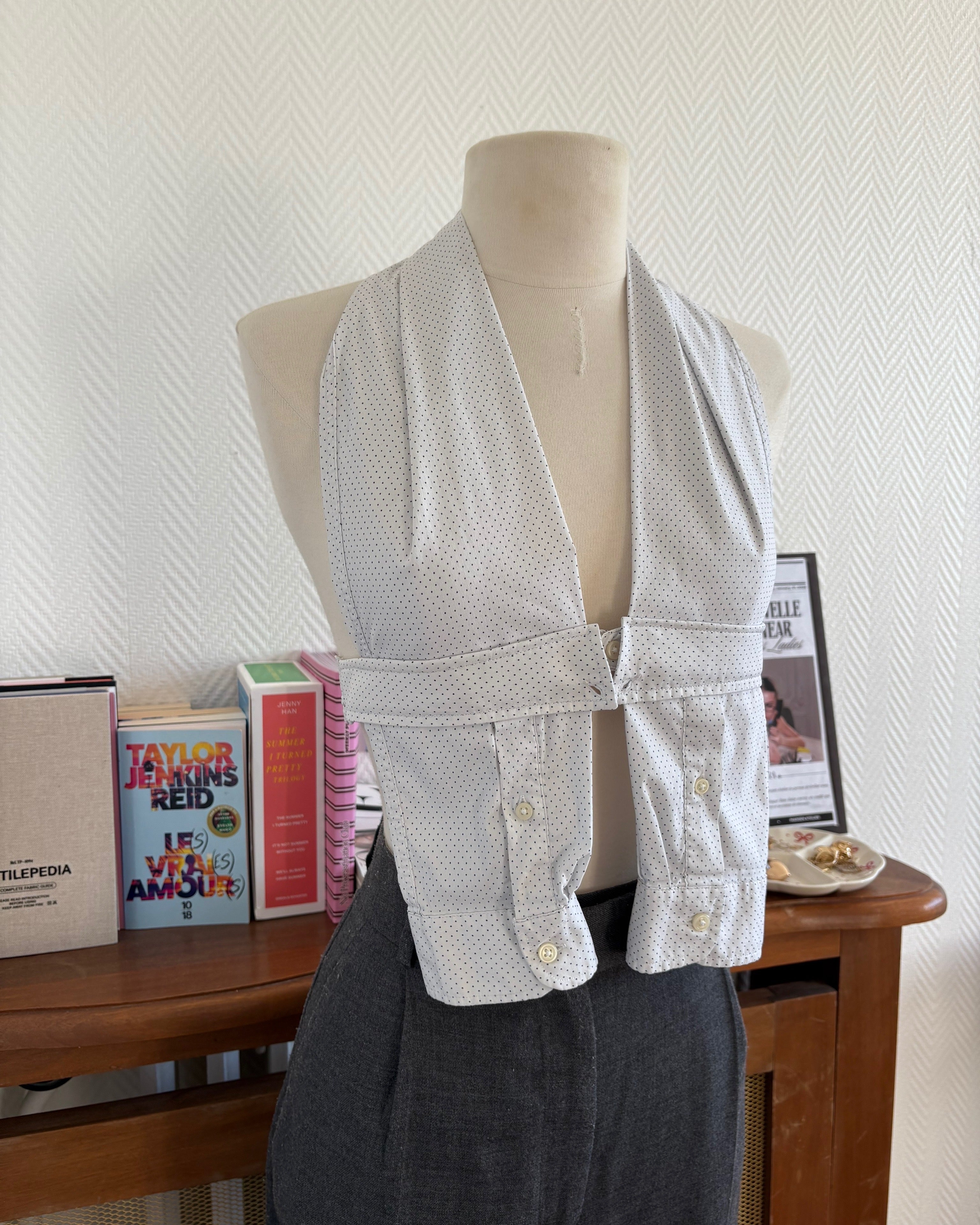 le Top Chemise White Polka