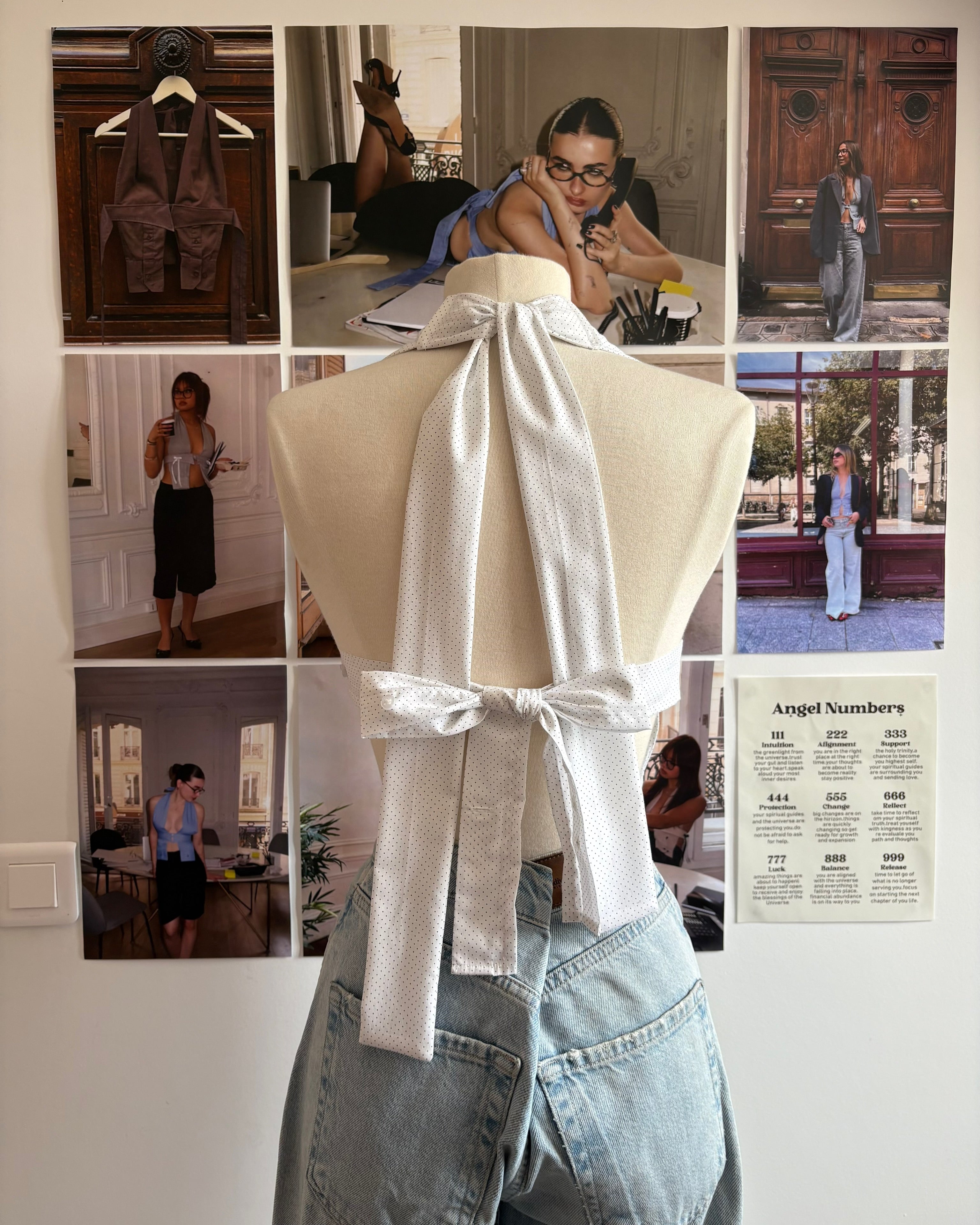 le Top Chemise White Polka