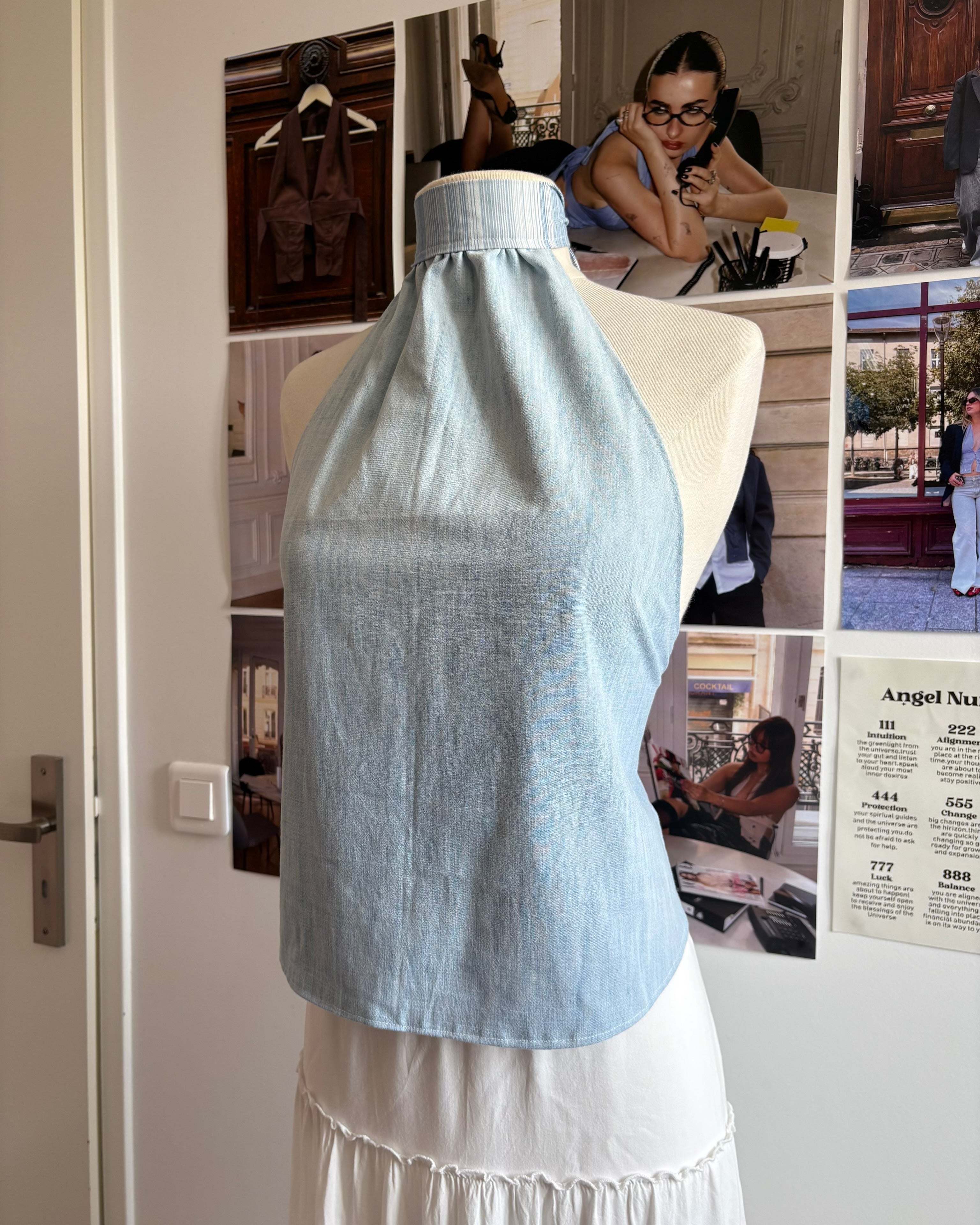 le Choker Top Aquamarine