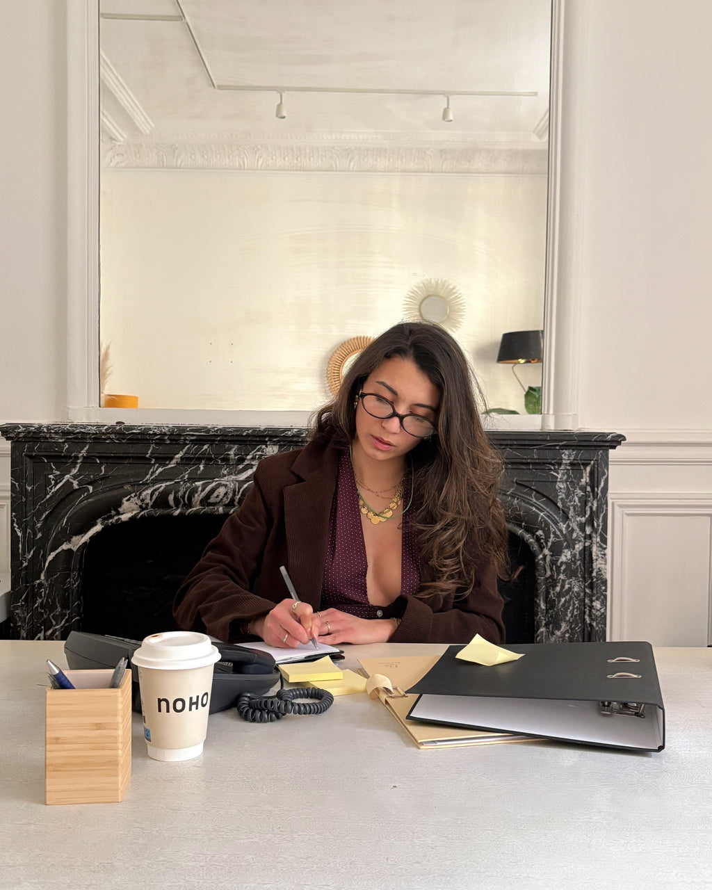 le Top Chemise Burgundy Polka