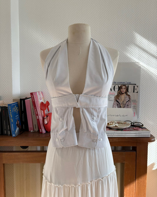 le Top Chemise White Polka