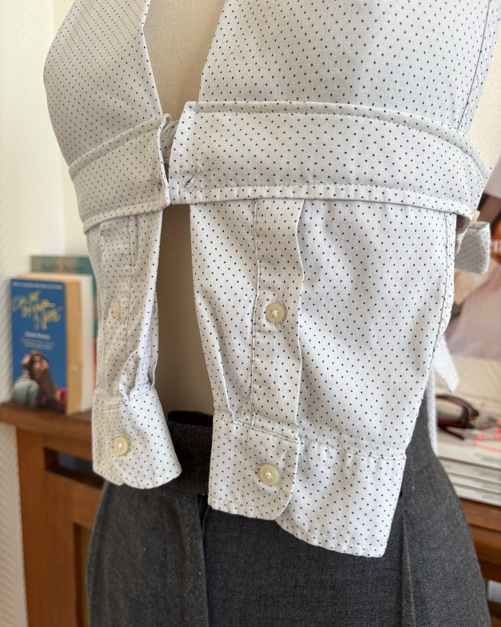 le Top Chemise White Polka