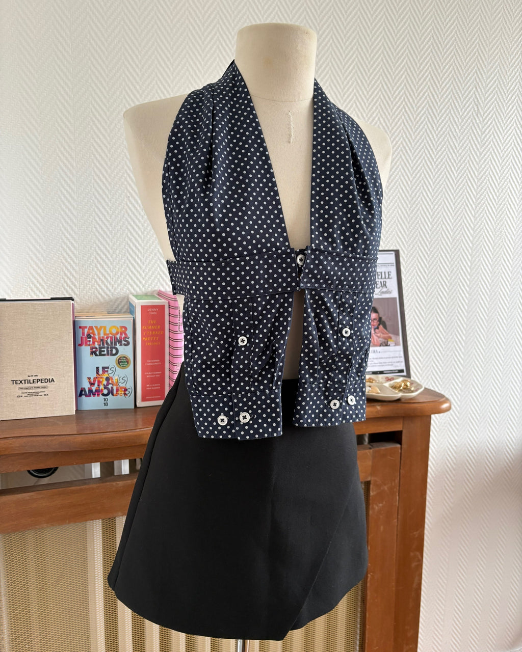 le Top Chemise Navy Polka