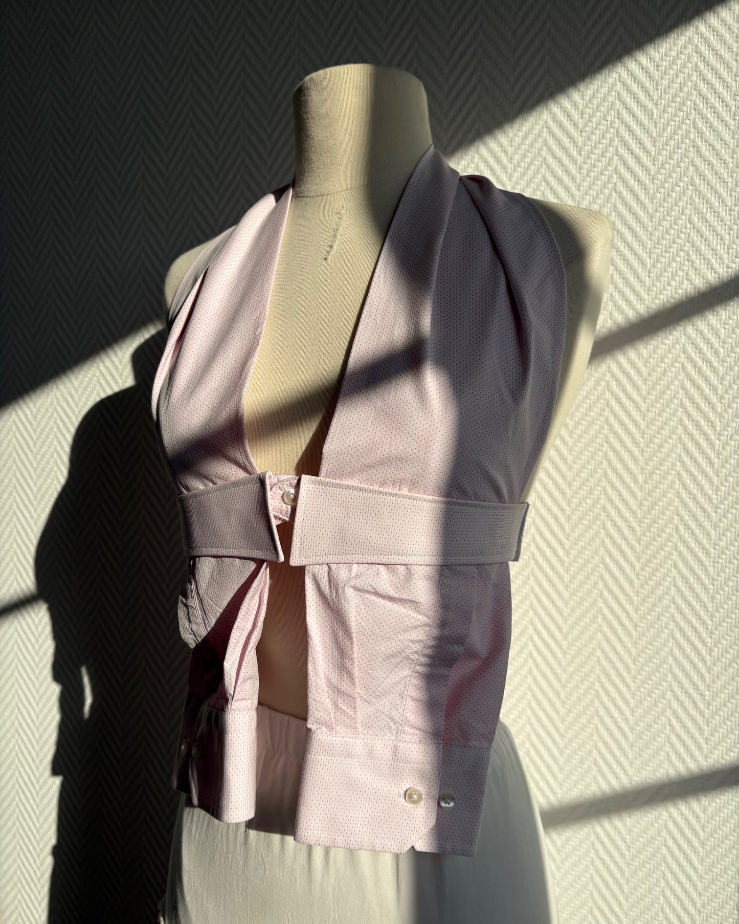 le Top Chemise Pink Polka